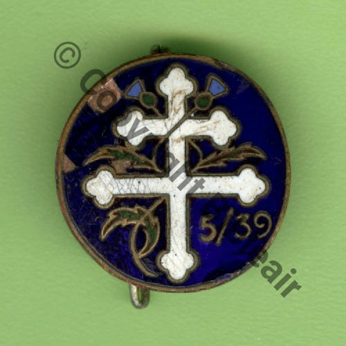 39.3.5  1933.38 A1431NH BR.120 5eDRILLE ISOLEE ALEP 39eESC LEVANT  A.AUGIS LYON 2Lig Bol fenetre Dos lisse 22mm CROISSANT DETOURE FINEMENT Src.Y.GENTY 34Eur02.17 